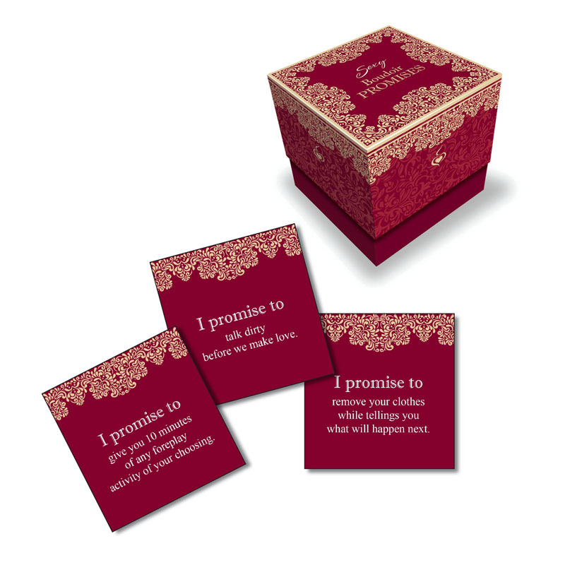 Sexy Boudoir Promises Lovers Activity Cards